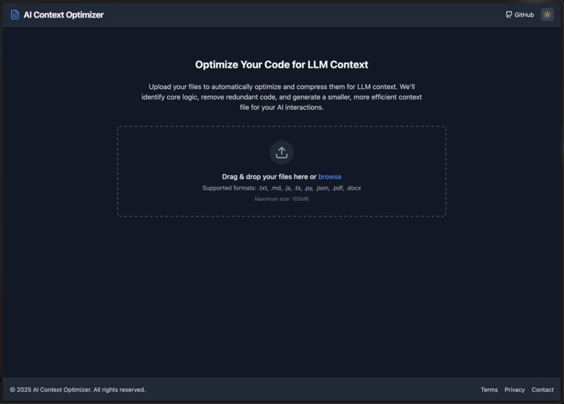 AI Context File Optimizer – screenshot 1