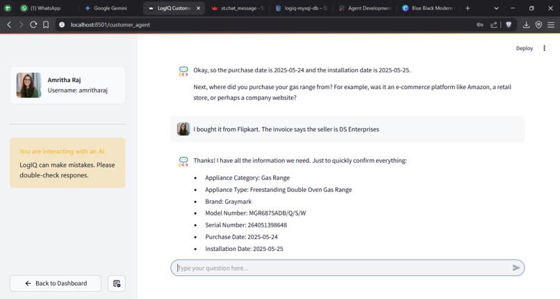 LogIQ: Smart Home Appliance Management – screenshot 3