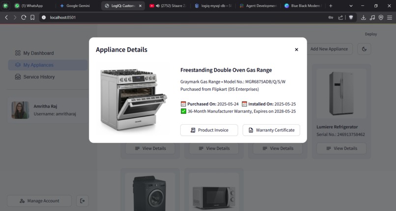 LogIQ: Smart Home Appliance Management – screenshot 5