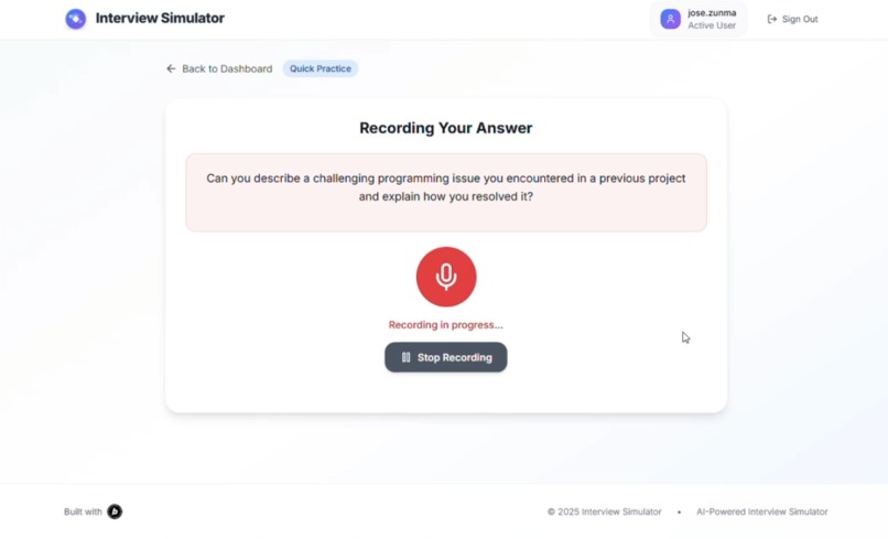 Interview Simulator AI – screenshot 5