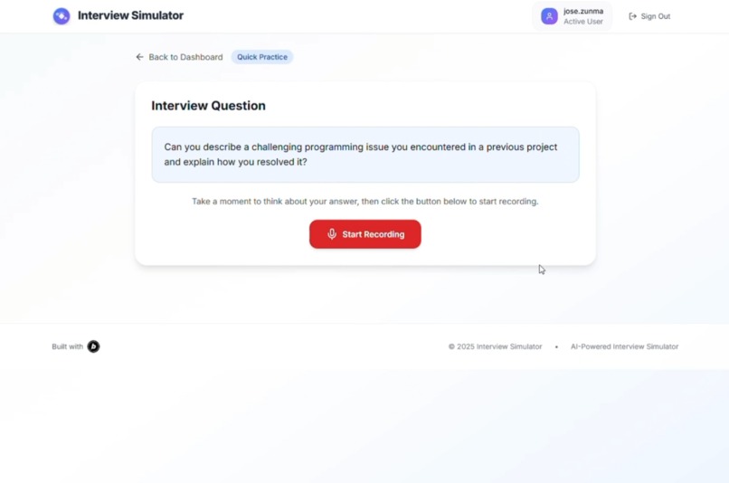 Interview Simulator AI – screenshot 4