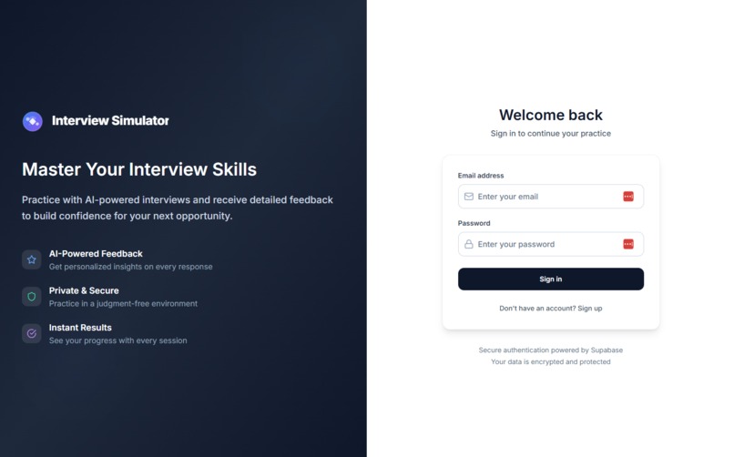 Interview Simulator AI – screenshot 2