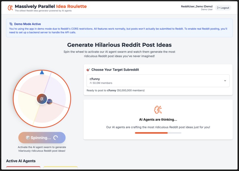 Massively Parallel Idea Roulette Game – screenshot 2