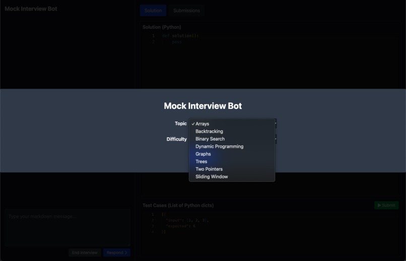 Mock Interview Bot – screenshot 1