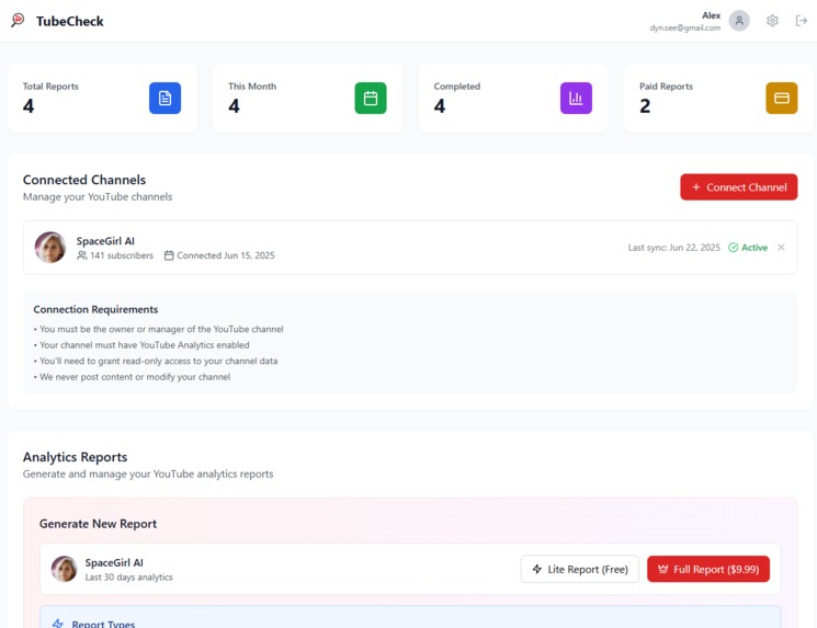 TubeCheck – screenshot 1