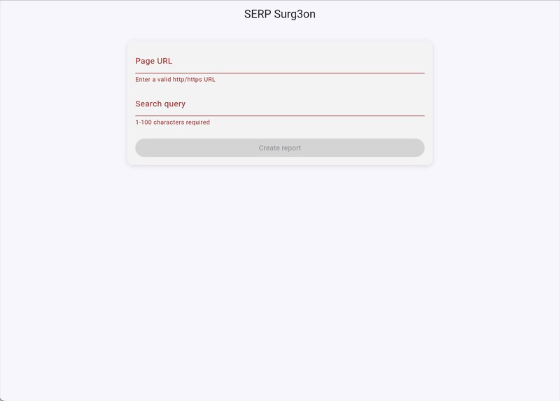 SERP Surg3on: Multi-Agent SEO Optimizer – screenshot 1