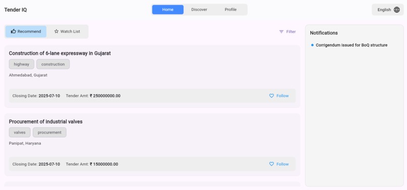 TenderIQ – screenshot 3