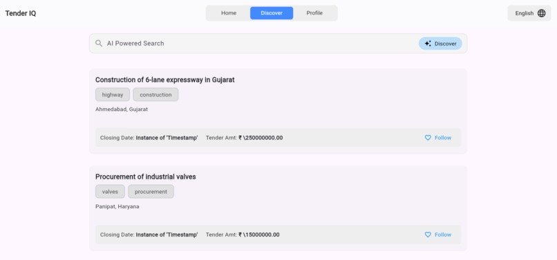 TenderIQ – screenshot 4