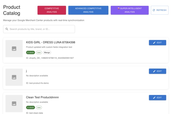 AI Powered Google Merchant Manager – screenshot 2