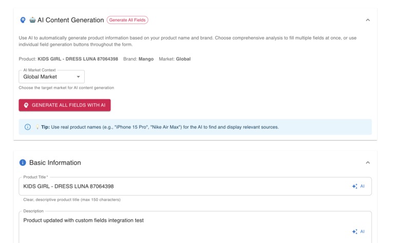AI Powered Google Merchant Manager – screenshot 1