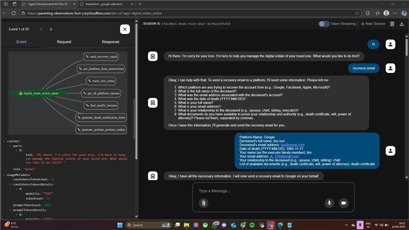 Death Note: Autonomous Digital Estate Management System – screenshot 1