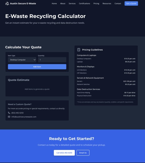 Austin Secure E-Waste – screenshot 2