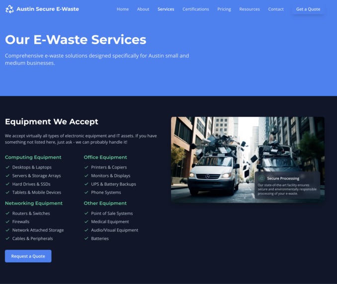 Austin Secure E-Waste – screenshot 9