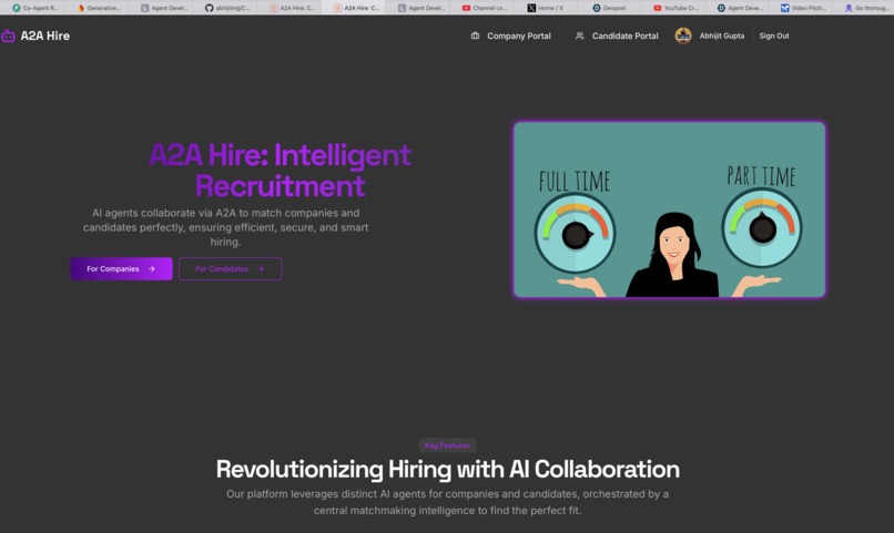 Co-Agent Recruitment: Teamwork Makes the Dream Work with A2A – screenshot 1