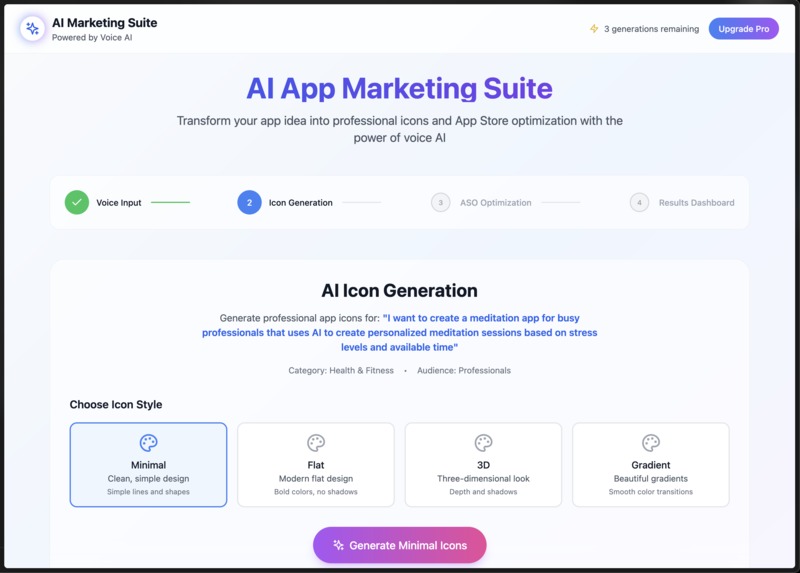 AI App Marketing Suite - Icon Generator & ASO Tools – screenshot 4
