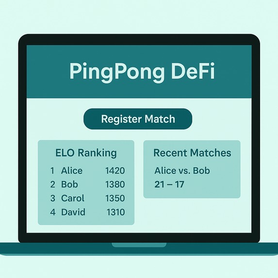Ping Pong DeFi – screenshot 1
