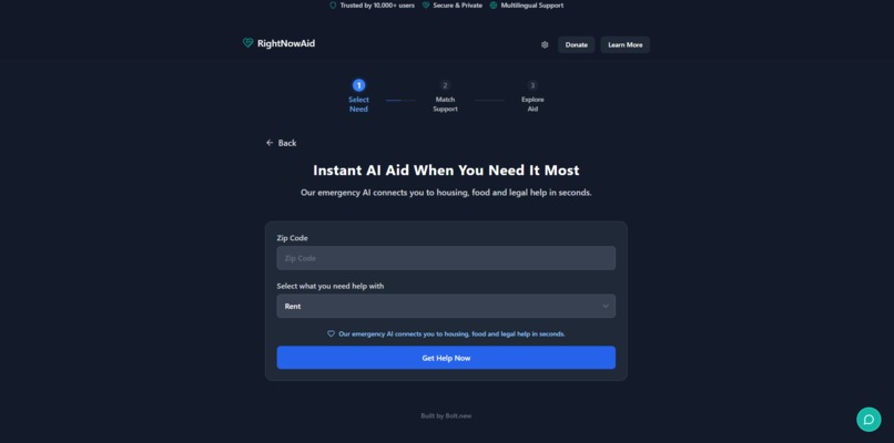 RightNowAid – screenshot 2