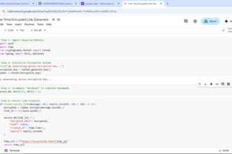 One-Time Encrypted Link Generator