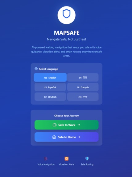 MAPSAFE – screenshot 1