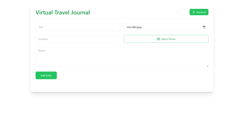 Virtual Travel Journal – screenshot 1