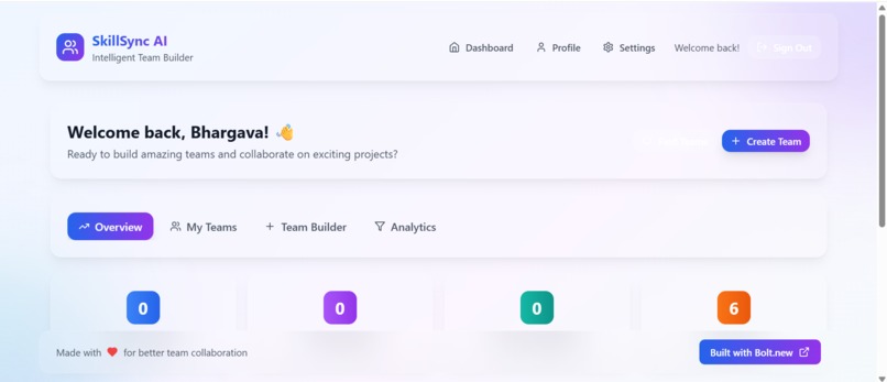 SkillSync AI – Smart Team Builder for IT Projects – screenshot 2
