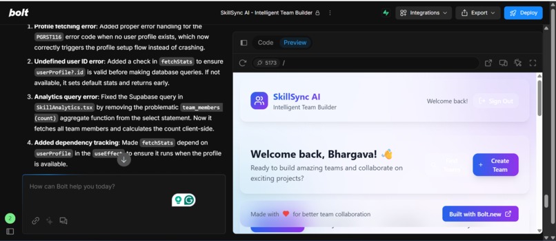 SkillSync AI – Smart Team Builder for IT Projects – screenshot 3