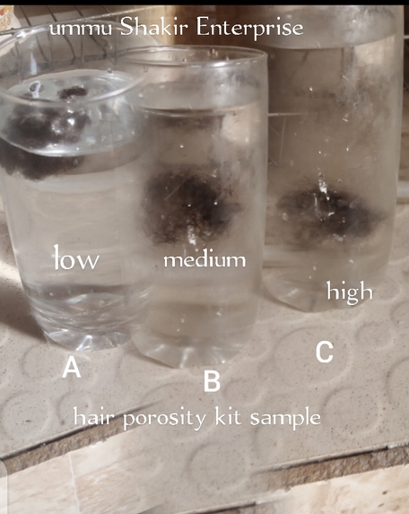 Hair porosity test kit – screenshot 1