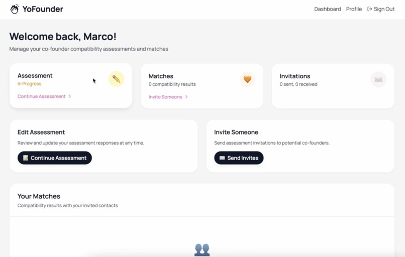 YoFounder – screenshot 1