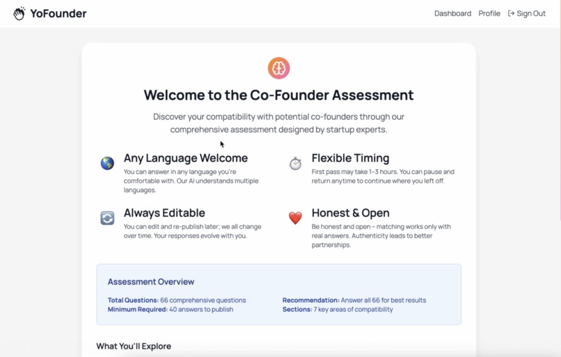 YoFounder – screenshot 2