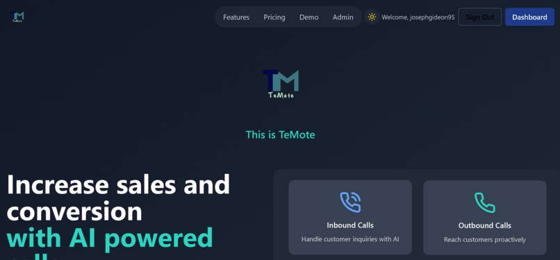 Temote.online  – screenshot 1