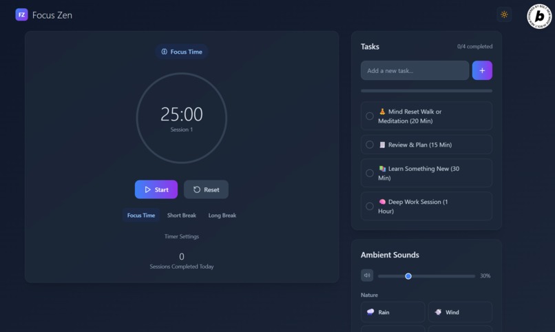 Focus Zen – screenshot 4