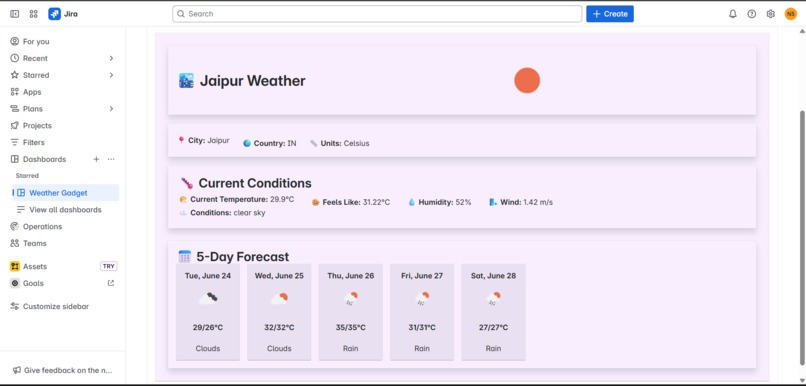 weather-gadget – screenshot 1
