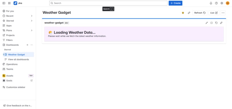 weather-gadget – screenshot 3