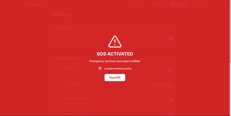 RideSafe - Advanced Ride Sharing Safety App – screenshot 6