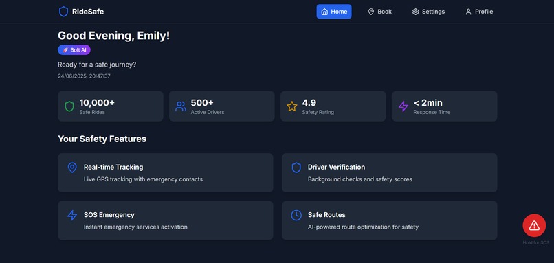 RideSafe - Advanced Ride Sharing Safety App – screenshot 2