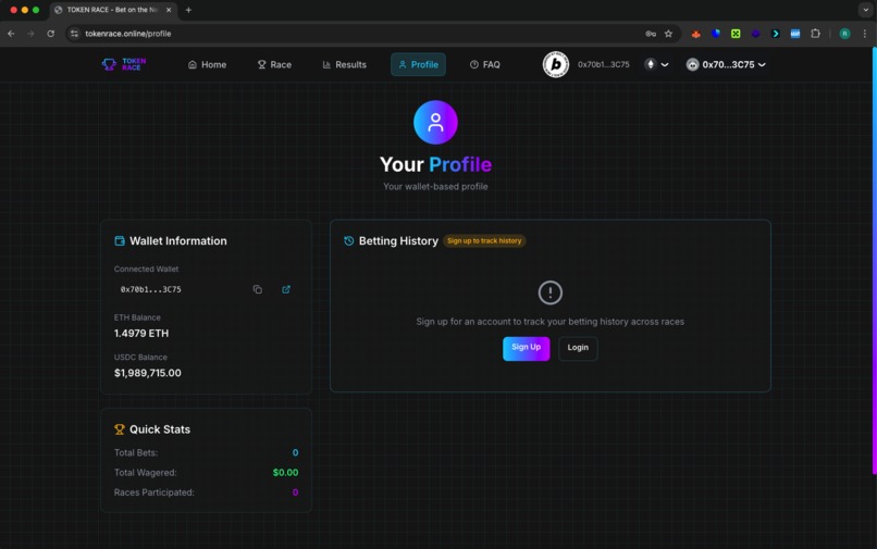 Token RACE – screenshot 7