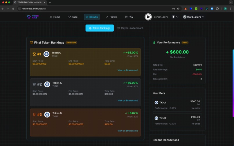 Token RACE – screenshot 5