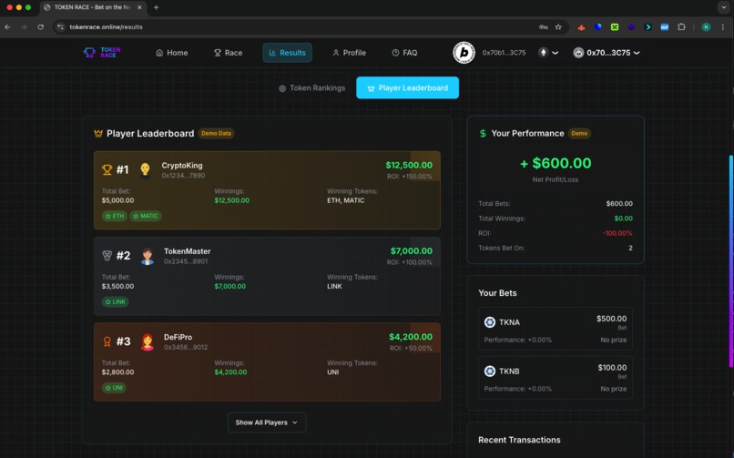 Token RACE – screenshot 6