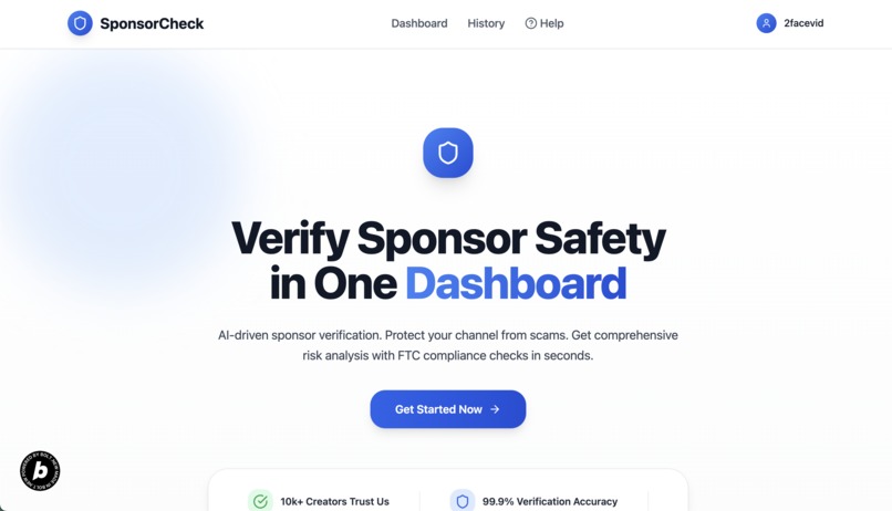 SponsorCheck – screenshot 1