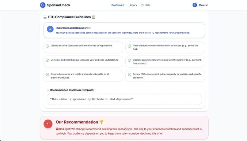 SponsorCheck – screenshot 7
