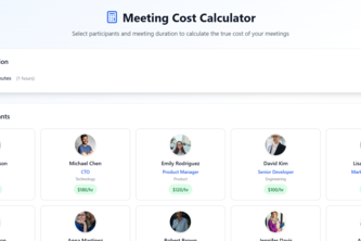 Meeting Cost Calculator