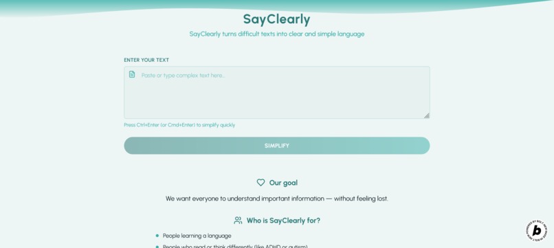 SayClearly – screenshot 1