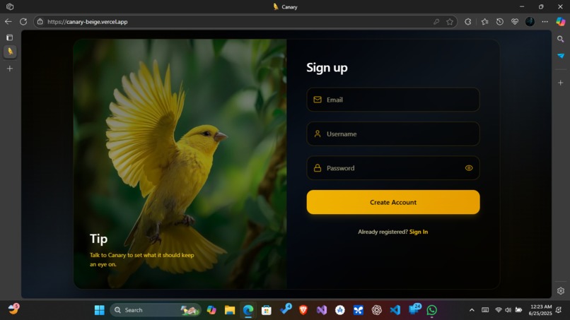 Canary – screenshot 1