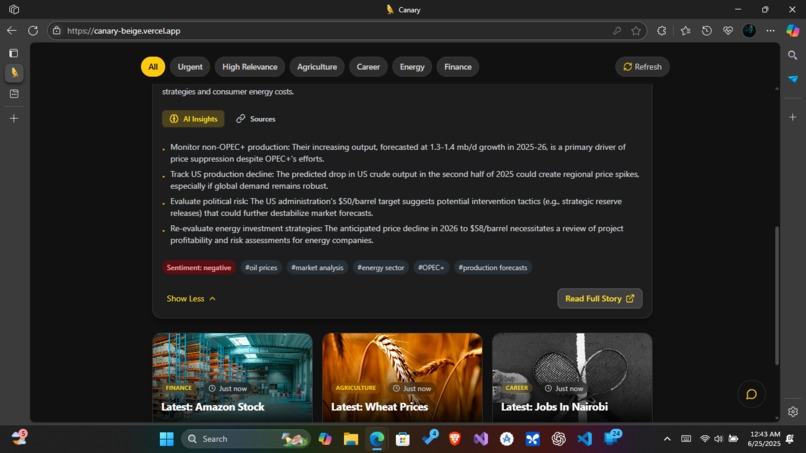 Canary – screenshot 2