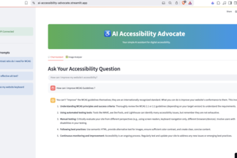 AI Accessibility Advocate Assistant