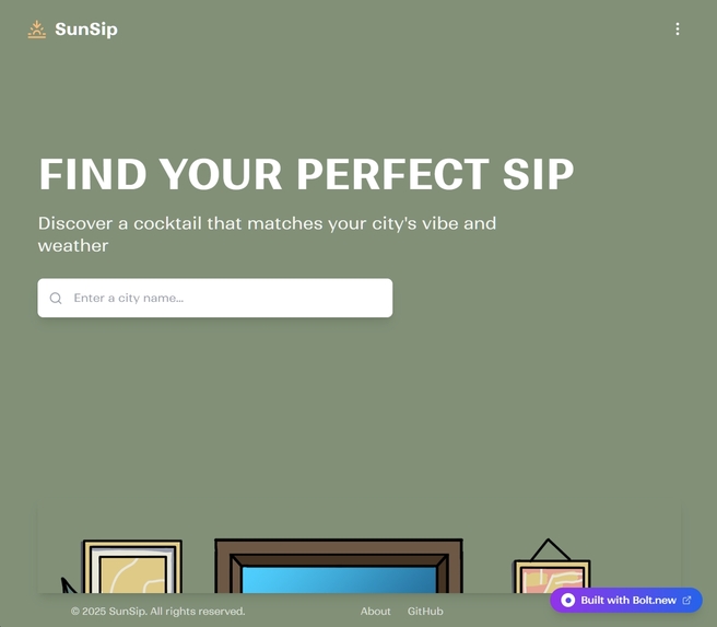 SunSip – screenshot 1