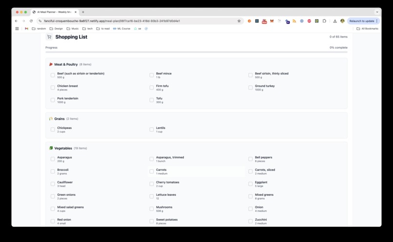 AI Meal Planner – screenshot 4