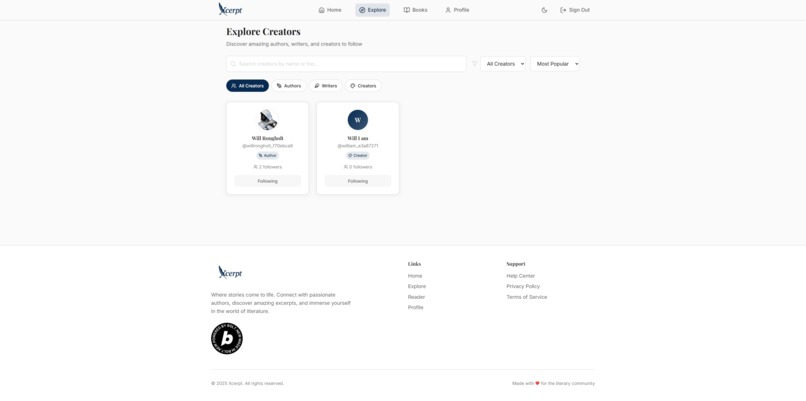 Xcerpt – screenshot 2