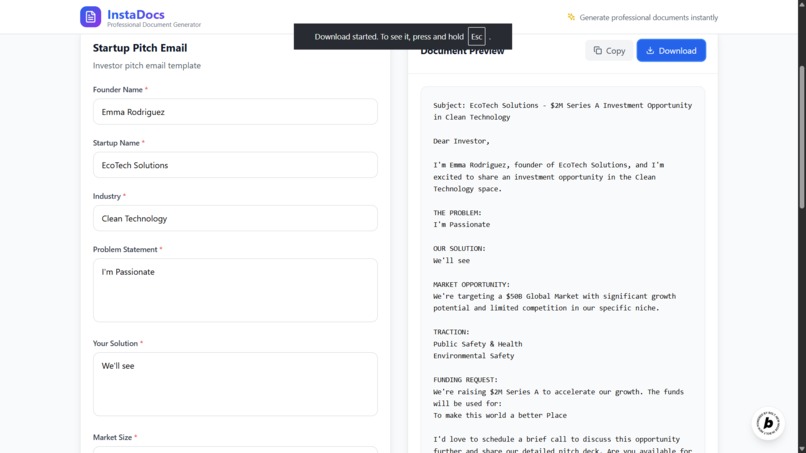InstaDocs - Professional Document Generator – screenshot 5