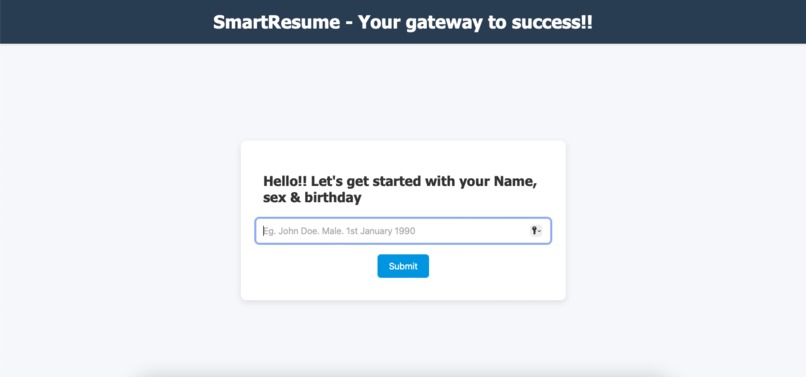 SmartResume Devpost - Gallery 